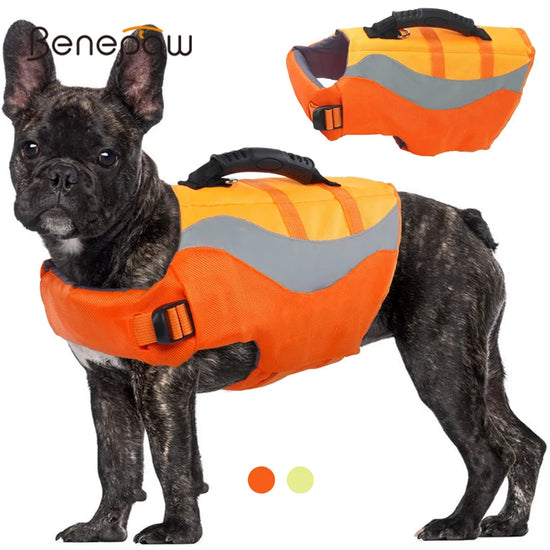 Benepaw Dog Life Jacket Reflective Pet Life Vest For Boating Swimming Leash Ring Small Medium Puppy Lifesaver Floating Swimsuit