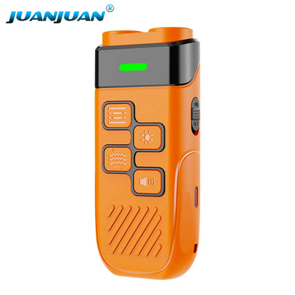 Dual Ultrasonic Pet Dog Repeller Professional Dog Training Device Rechargeable Anti Dog Bark Deterrent with LED Flashlight