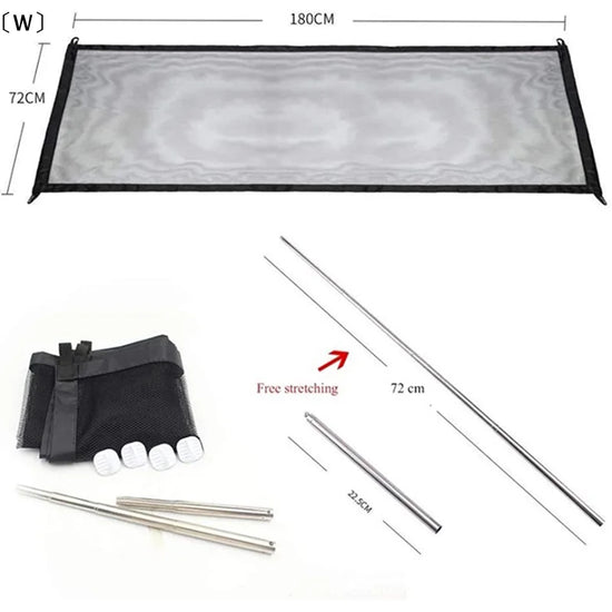 〔W〕Portable Pet Barrier Fences Folding Breathable Mesh Dog Gate Pet Separation Dogs Baby Safety Fence〔Winter1〕