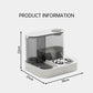 2 In 1 Stainless Steel Automatic Pet Feeder And Water Dispenser Double Bowl Anti Leakage Food Water Bowl For Cats And Dogs