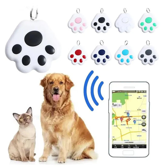 Cat Paw Mini Tracking Anti Lost Alarm Wallet Luggage Key Finder Smart Tag Tracer Mini GPS Locator Keychain Pet Dog Child Tracker