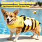 Summer Dog Life Jacket with Floating Front Wing Adjustable Pet Swimming Safety Vest High Buoyancy Dog Coat for Small Medium
