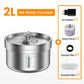 ROJECO Stainless Steel Pet Drinking Fountain Auto Cat Water Fountain Smart Pet Water Dispenser with Pump for Dog Cat Drink Bowl