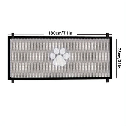 Pet Partition Safety Net Portable Polyester Net Cat Dog Indoor Obstacle Protection Net Fence Cat Screen Door Pet Supplies