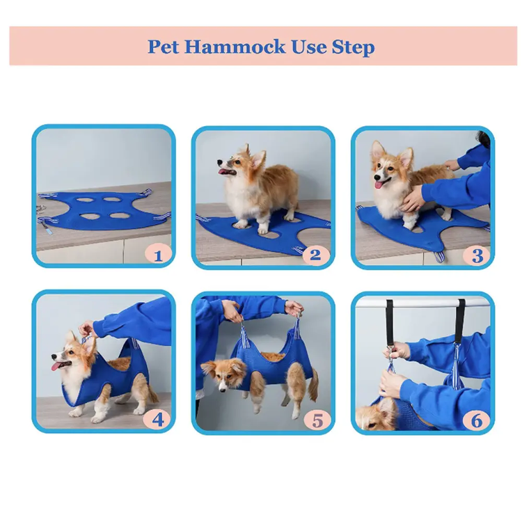 Cat Grooming Restraint Bag with Hammock Yellow Pandora