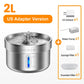 ROJECO Stainless Steel Pet Drinking Fountain Auto Cat Water Fountain Smart Pet Water Dispenser with Pump for Dog Cat Drink Bowl