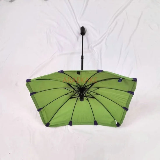 Pet umbrella! Personalized fluorescent green! Fully automatic folding square umbrella for dog walking