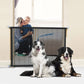 With 4Pcs Hook Pet Isolated Network Stairs Gate New Folding Breathable Mesh Playpen For Dog Safety Fence,Pet Dog Barrier Fences