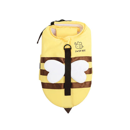 Summer Dog Life Jacket with Floating Front Wing Adjustable Pet Swimming Safety Vest High Buoyancy Dog Coat for Small Medium