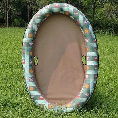 Dog Swimming Pool Inflatable Hammock Pets Pool Maroon Asteria