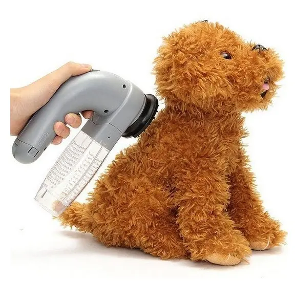 Electric Pet Hair Portable Pet Massage Cleaning Brush Maroon Asteria