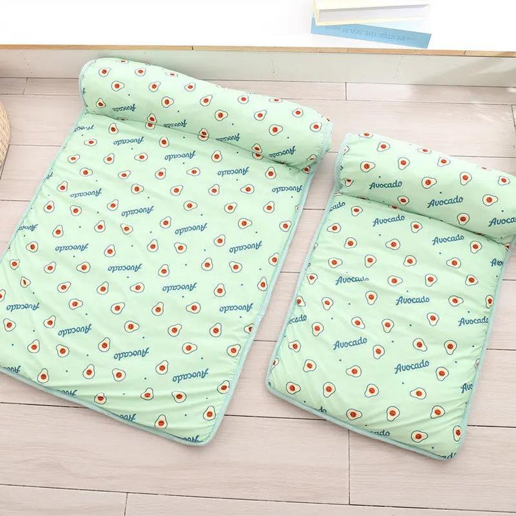 Cool Dog Mat Summer Pet Blanket Cooling Breathable Cat Bed Maroon Asteria