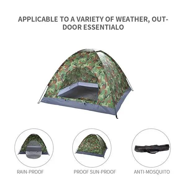 3-4 Person Camping Dome Tent Camouflage Tent Teal Simba