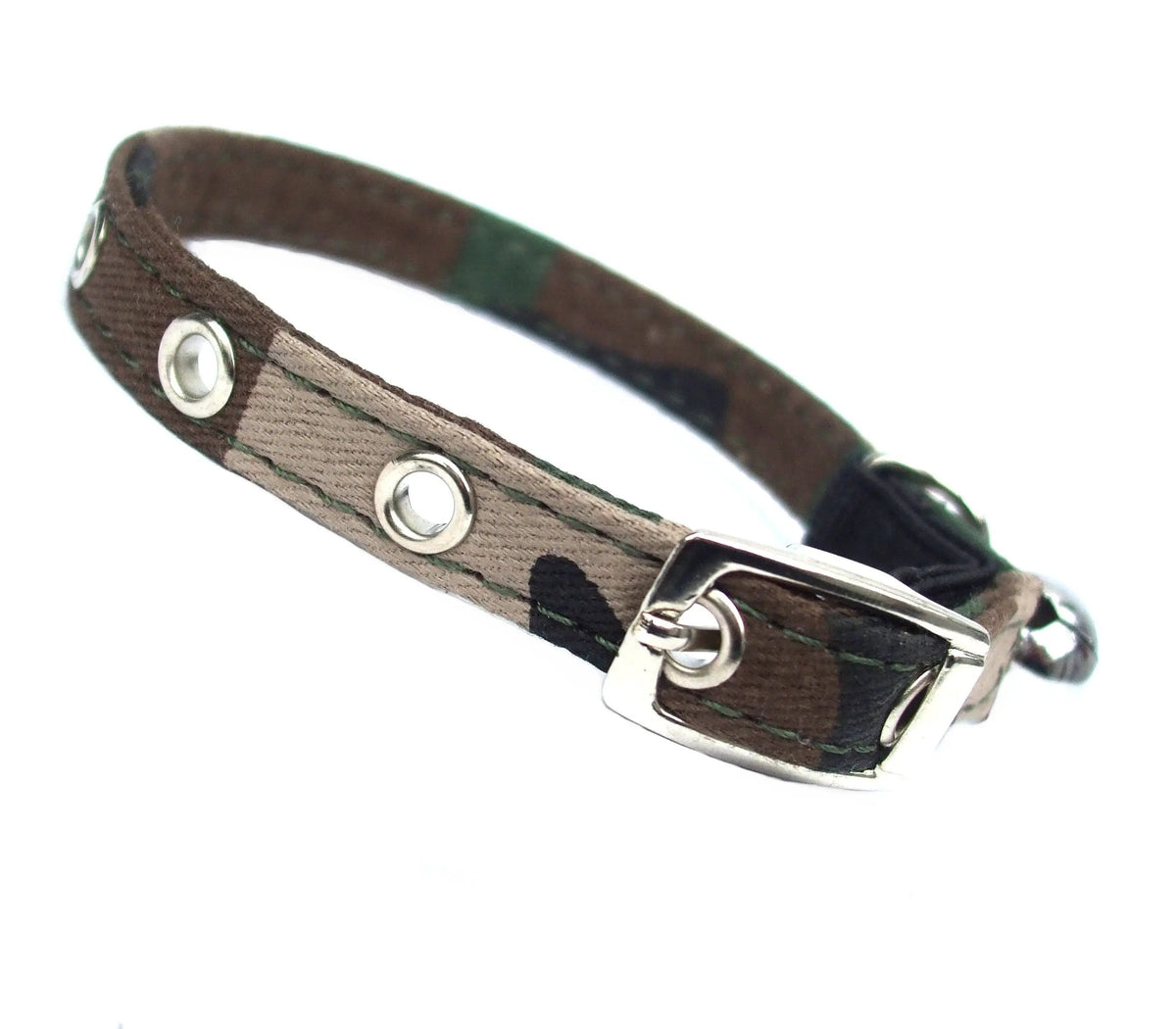 Army Canvas Cat Collar Salmon Oscar