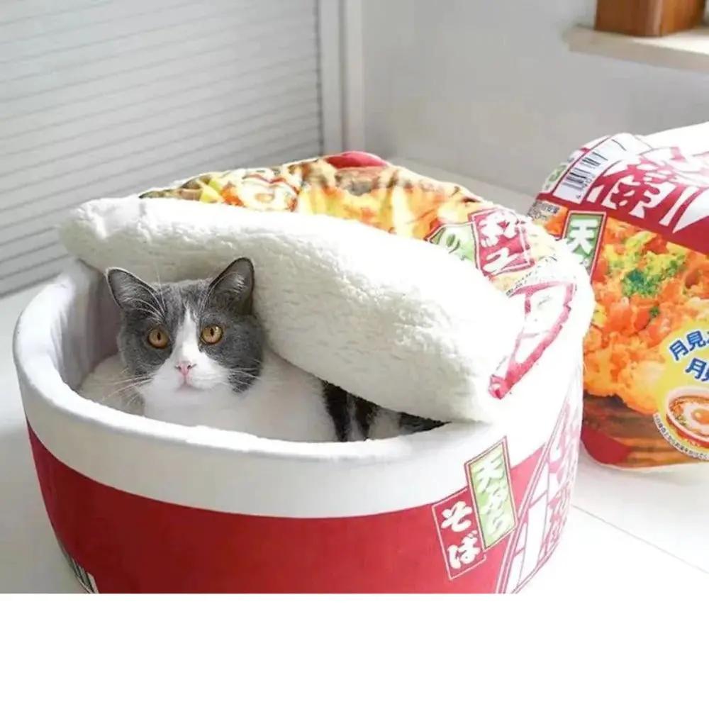 Pet Ramen Cushion Bed Yellow Pandora