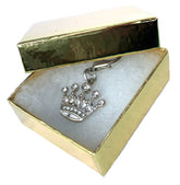 Crystal Crown Dog Cat Charm Salmon Oscar