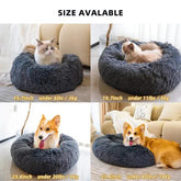 Pet Beds for Cats Dog Bed Washable Anti Anxiety Fluffy Dog Bed Teal Simba