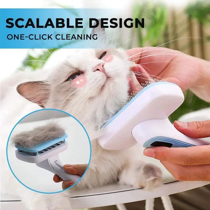 Pet Combs Automatically Remove Hair And Comb Dogs Maroon Asteria