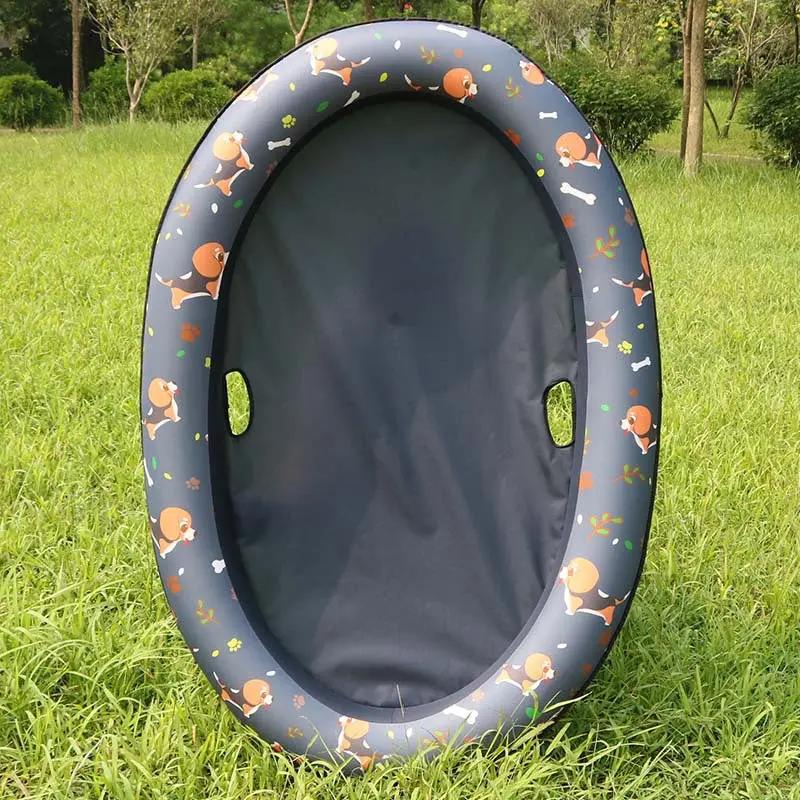 Dog Swimming Pool Inflatable Hammock Pets Pool Maroon Asteria
