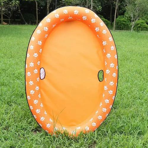 Dog Swimming Pool Inflatable Hammock Pets Pool Maroon Asteria