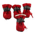 Dogs Winter Warm Shoes 4 PCS Set Yellow Pandora