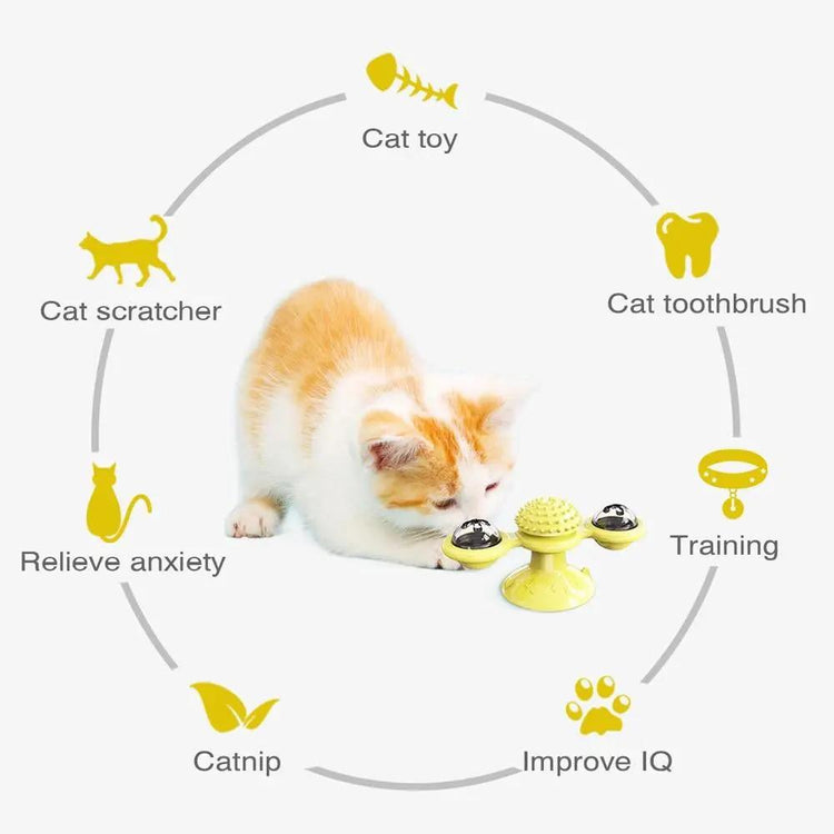Cats Whirling LED Balls Yellow Pandora